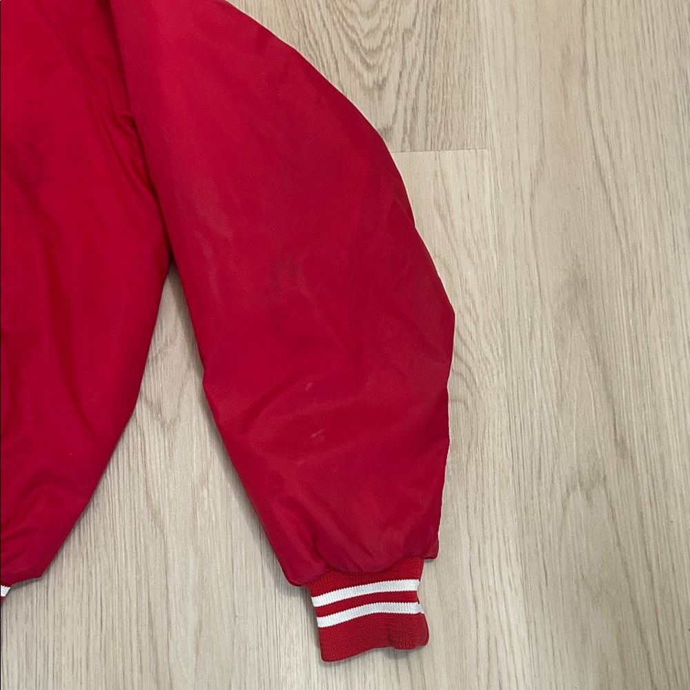 Vintage Wisconsin Badgers Red Bomber varsity Jacket size XL - Picture 6 of 9